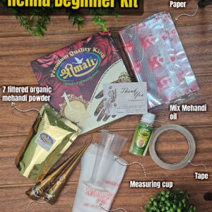 Shrimali Henna Beginners Kit – Complete DIY Mehendi Cone Making & Application Set