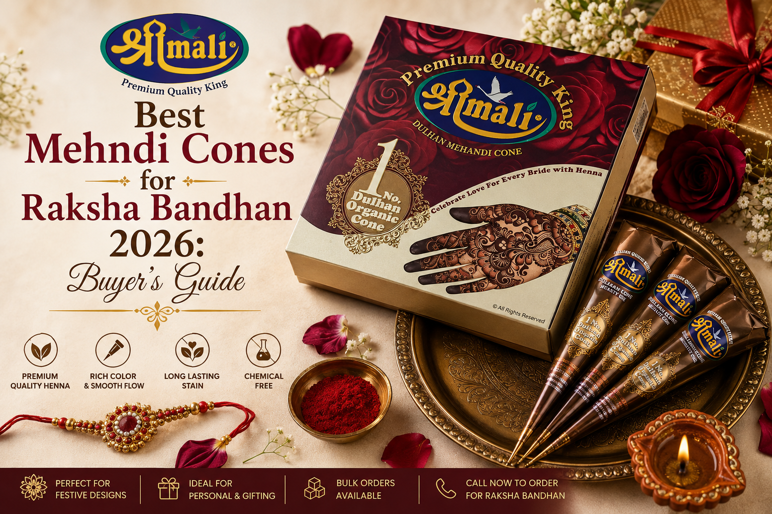 organic mehendi cone